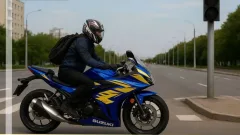 Лихача на мотоцикле арестовали на 15 суток в Астане