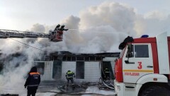 Магазин площадью 300 квадратных метров сгорел в Павлодаре