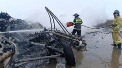 Лётчиков, пострадавших при крушении вертолёта в Актюбинской области, выписали из больницы