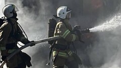Склад горел на площади почти 500 квадратных метров в Жезказгане