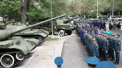 Легендарный танк Т-34 и "Катюшу" выставили в музее под открытым небом в Алматы