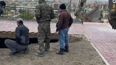 На смотровой площадке в Кокшетау обвалился грунт