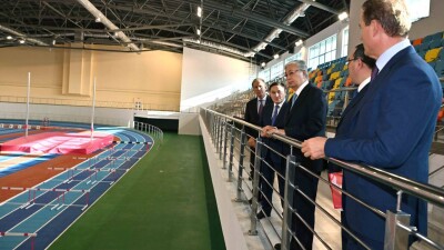 Один из крупнейших спортивных комплексов в СНГ показали Токаеву