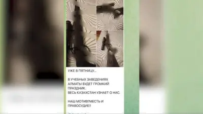 Восьмиклассника, угрожавшего расправой над школьниками, доставили в полицию Алматы