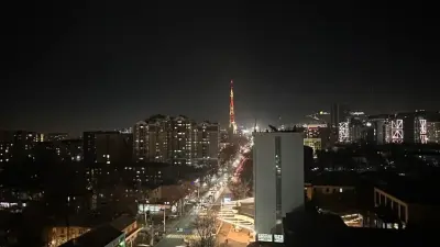 200-метровая телебашня в Алматы засияла в новом свете