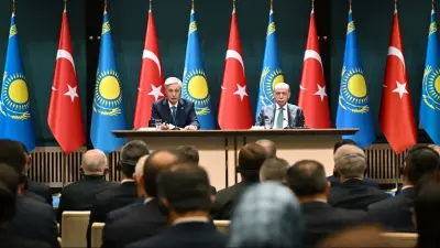 Переговоры были плодотворными: Токаев и Эрдоган провели брифинг для СМИ