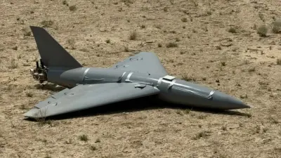 Летательный аппарат, похожий на военный дрон, упал в Мангистауской области