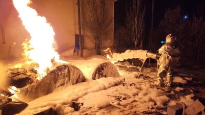 Пожар произошёл на АЗС в Кызылординской области, пострадал человек