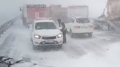 16 машин столкнулись на трассе Астана – Петропавловск. Погиб человек