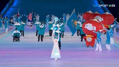 Сборная Казахстана приняла участие в церемонии открытия XIII зимних Паралимпийских игр