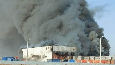 Возле месторождения Тенгиз произошёл пожар
