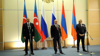 Путин подарил Алиеву и Пашиняну оливковые ветви после переговоров по Карабаху
