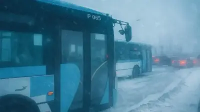 Более 10 пригородных автобусов приостановили движение в Астане из-за непогоды