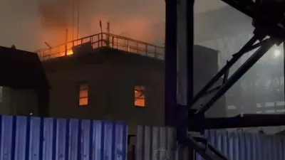 Цех свинцового завода горел в Усть-Каменогорске 