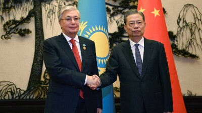 Токаев встретился с главой постоянного комитета Всекитайского собрания народных представителей