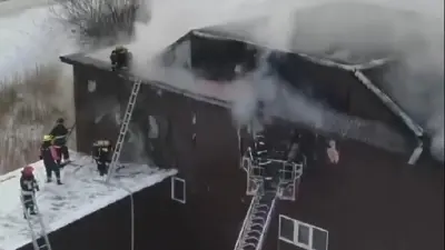 Мельничный комплекс горел в Петропавловске