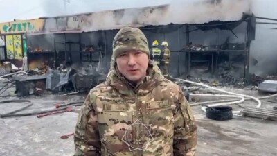 Овощной павильон сгорел на рынке в Астане