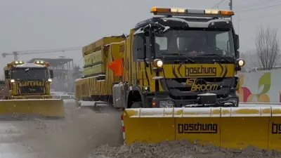 Около 7 см снега выпало в Алматы, осадки продолжатся до утра