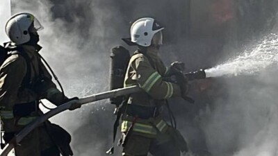 Пожар произошёл в паркинге многоэтажки в Астане