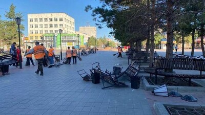 Водителя, разгромившего пешеходную зону в Костанае, арестовали на 20 суток и лишили прав