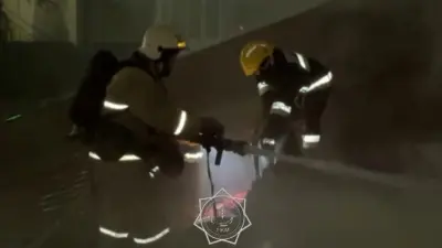 Столовая загорелась в Медеуском районе Алматы