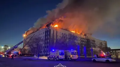 Здание областного акимата горит в Актобе