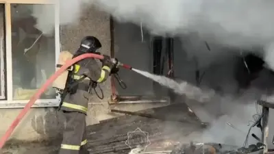 Взрыв при пожаре предотвратили в шашлычной Усть-Каменогорска