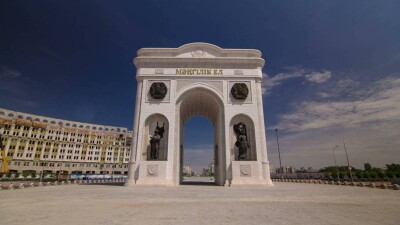 Новую остановку добавили недалеко от Триумфальной арки по проспекту Мангилик ел