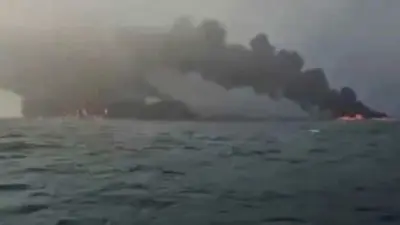 Столкновение нефтяного танкера в Северном море: всех моряков спасли, пострадал один человек