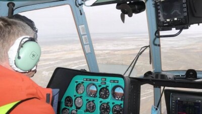 Вертолёт "Казавиаспаса" совершил аварийную посадку в Акмолинской области