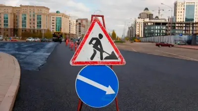 Участок улицы Калдаякова у моста Арыс перекрыли на три дня в Астане