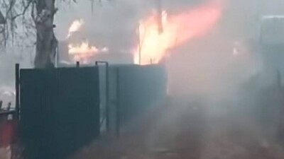 Несколько дачных обществ горят в Петропавловске