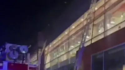 Кафе загорелось в центре Алматы 