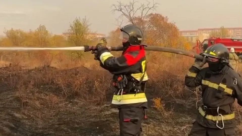 Кадр с видео ДЧС Карагандинской области