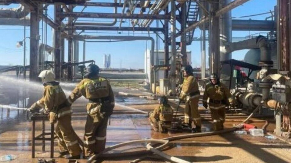 Газоперерабатывающий завод горит на месторождении Жанажол. Есть пострадавшие