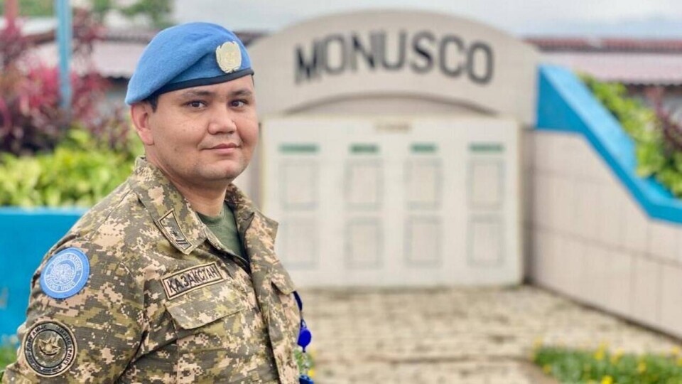Впервые казахстанского военного отправили в Конго в составе миротворческой миссии ООН