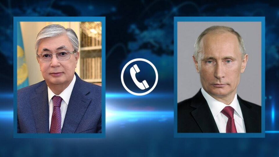 Путин проинформировал Токаева о позиции России вокруг Украины