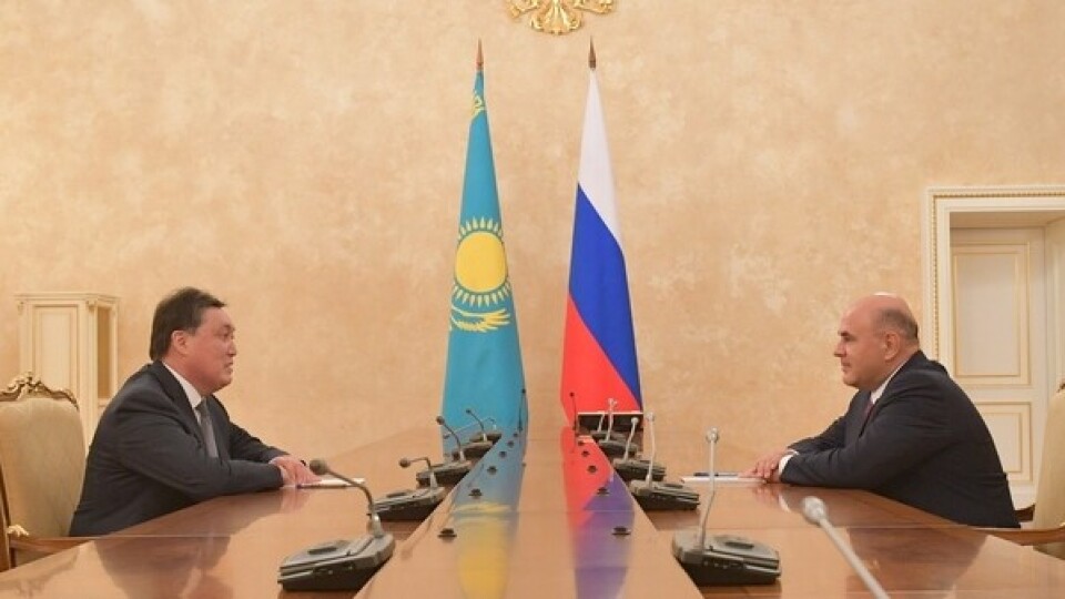 Мамин и Мишустин обсудили программу совместных действий по работе пунктов пропуска на казахстанско-российской границе