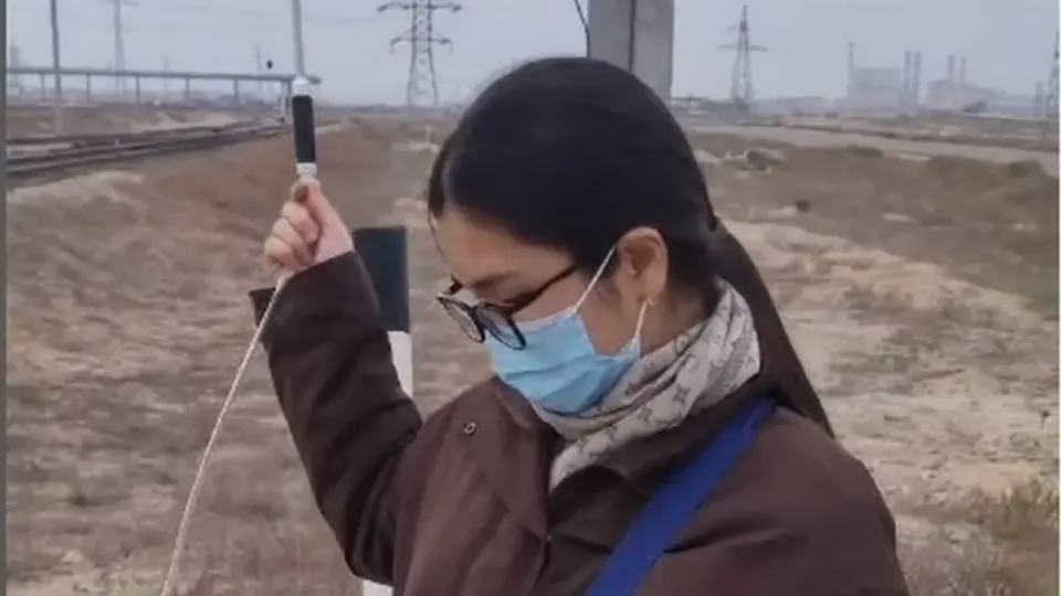 Кадр из видео департамента экологии Мангистауской области