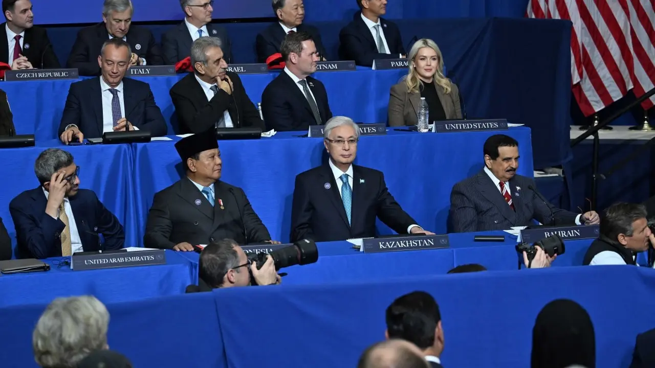 Токаев принимает участие в заседании Совета мира в Вашингтоне