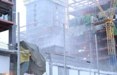 На стройплощадке "Абу-Даби Плаза" в Астане вновь вспыхнул пожар