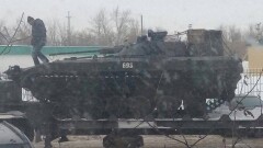 Астанчане заметили бронетехнику в районе ЖД вокзала
