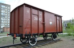 Вагон-теплушку и посмертную записку солдата подарили музею Павлодара