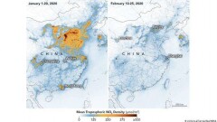 Снимки NASA зафиксировали снижение загрязнения воздуха в Китае