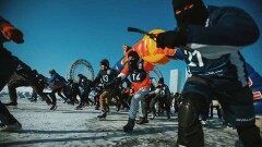 Первая массовая гонка на коньках по Ишиму состоялась в Астане