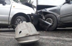 Водитель автобуса спровоцировал двойную аварию в Алматы