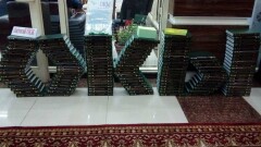 Абай и Пушкин встречали ночных посетителей библиотеки в Павлодаре