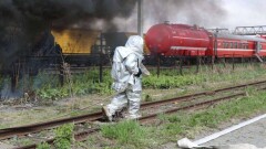 В Акмолинской области для тушения лесных пожаров задействовали спецпоезд и вертолёт