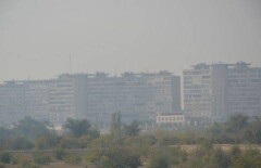 Мангистаускую область окутал едкий дым