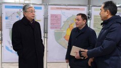 Касым-Жомарт Токаев посетил с рабочей поездкой посёлок Косшы